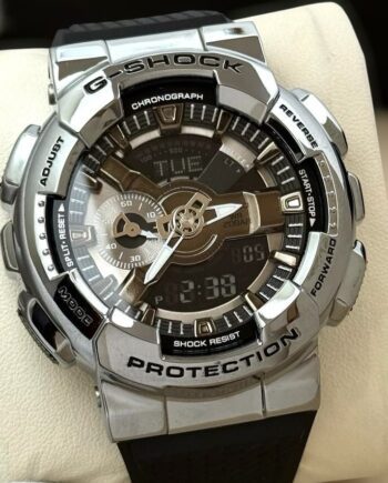 G-Shock GA-110 Silver Analog Digital Watch