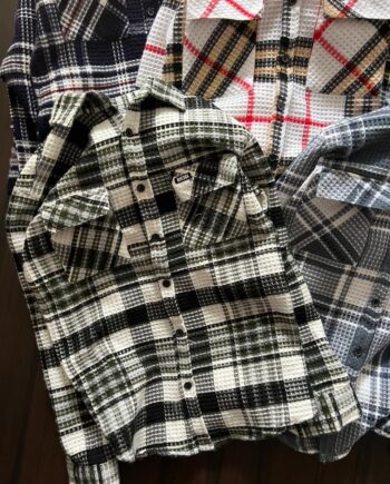 Premium Waffle Double Pocket Winter Shirt - Imported Fabric
