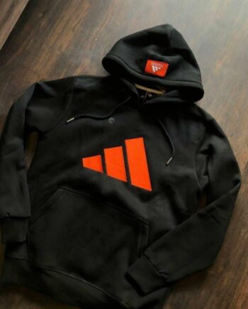 Adidas Cotton Fleece Hoodie For Winter 100% Cotton